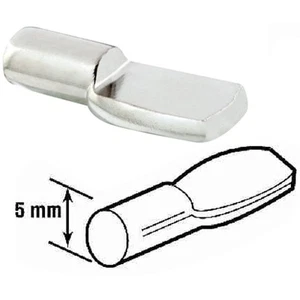 Prime-Line 5mm Nickel Metal Shelf Support Peg (8-Count) U 10166 PRIME-LINE U - Imagen 1 de 3