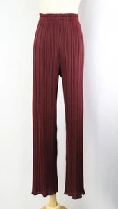 PLEATS PLEASE Burgundy Pants ISSEY MIYAKE 160 8446 - Picture 1 of 5
