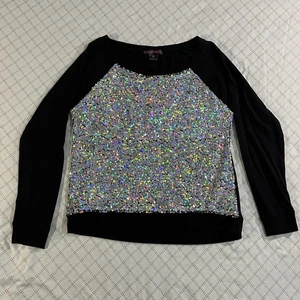 Rock and Roll Cowgirl Metallic Pullover mit Zopfmuster, Silber - Bild 1 von 7