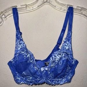Paramour by Felina Madison Spitzen-BH halbtransparent UW 115946 Damen 34C blau - Bild 1 von 9