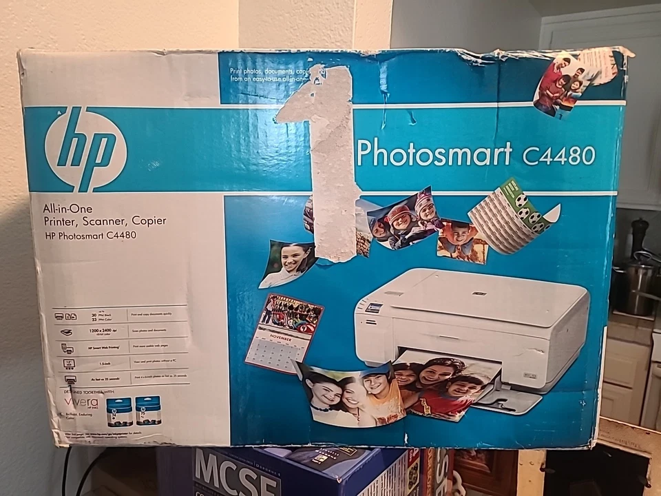 HP Photosmart C4480 All-In-One Inkjet Printer New Sealed!  - Image 1 of 1