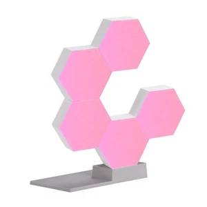 APP Control Hexagon LED Light Panels Smarter Kit Music Sync Party Décor 5 Pack - Picture 1 of 12