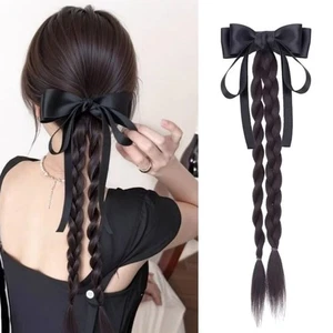Cloth High Ponytail Heat Resistant Fiber Hair Decoration Wig Braid Daily - Picture 1 of 6