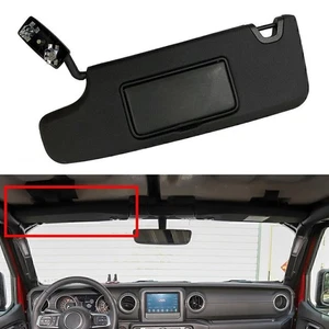 For Jeep Wrangler JK 2007-2017 2008 2009 10 6CJ07DX9AA Left Side Black Sun Visor - Picture 1 of 5