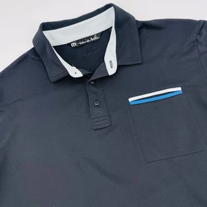 Travis Mathew Hemd Herren große schwarze Tasche Kontrast Freizeit Golf Golfen Polo - Bild 1 von 7