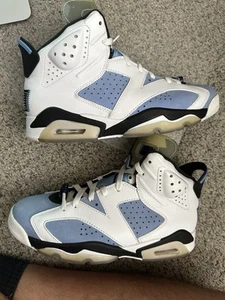 Air Jordan 6 Retro Mid UNC Home University Blue White Black Grey Aqua - Size 9 - Bild 1 von 7