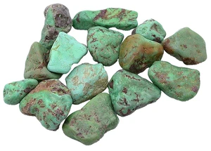 58 Gram 13 Green Alluvial Sonoran Turquoise Nugget Cabochon Rough EBS8887/111725 - Picture 1 of 2