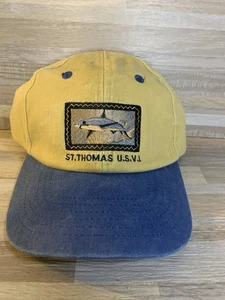 ST Thomas US Virgin Islands Great White Shark Caribbean Sea Baseball Cap - Picture 1 of 8