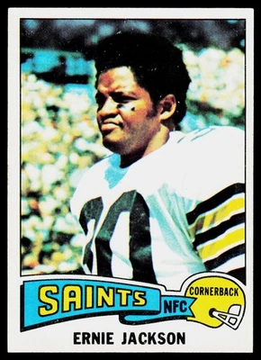Ernie Jackson, 1975 Topps, #323, New Orleans Saints, - Image 1 of 2