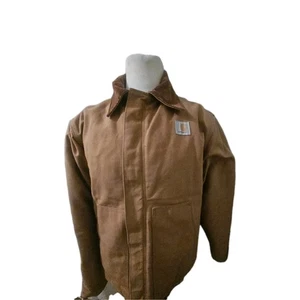 Carhartt Workwear Detroit Jacket Mens Large 46 T J02 BRN Regular Workwear Beige - Picture 1 of 14