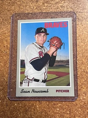 2019 Topps Heritage Baseball # 17 Sean Newcomb - Image 1 of 2