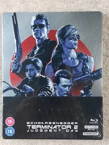 Terminator 2 Judgment Day (4K UHD/3D/Blu-ray) Steelbook UK Exclusive New Sealed - Picture 1 of 3