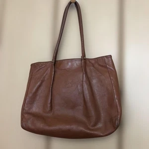 IL BISONTE Beuteltasche Tasche Handtasche Leder braun aus Japan 118165K... - Bild 1 von 24