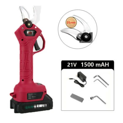 Cordless Electric Pruning Shears Battery Powered  Pruner Tree Branch Cutter Tool - Image 1 of 4
