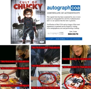 JENNIFER TILLY, FIONA DOURIF, DON MANCINI signed CULT OF CHUCKY 8x10 Photo ACOA - Picture 1 of 8