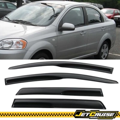 Fits 07-11 Chevy Aveo5 Hatchback Mug Style Window Visor Rain Sun Guard Deflector - Image 1 of 4