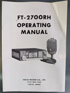 Oryginalna instrukcja obsługi Yaesu FT-2700RH - Zdjęcie 1 z 3