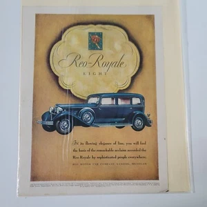 Reo-Royale Eight 1931 Auto Car Ad Blue - Picture 1 of 3