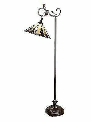 Dale Tiffany TF90263 Evelyn Floor Lamp Antique Golden Bronze