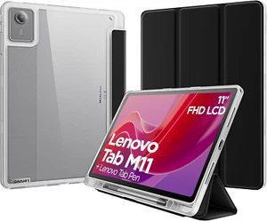 For Lenovo Tab M11 Case with Pen Holder 2024, Acrylic Clear Transparent Light Pr - Picture 1 of 12