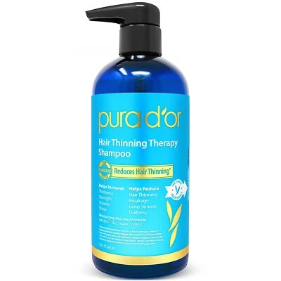 PURA D'OR Dor Hair Thinning Therapy Shampoo Original Blue Label Shampoo 16 fl oz - Image 1 of 4