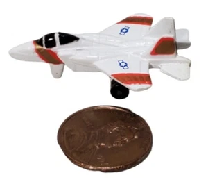 RARE Trophy Series Micro Machines F-15 Eagle White Red Gold Military Jet Plane - Picture 1 of 7