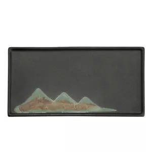 Japanese Ceramic glaze painting Kung Fu Gongfu Tea Tray Table Plate Coffee Tray - Picture 1 of 18