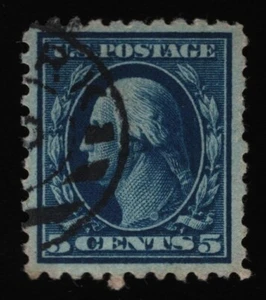 #428 5c Washington, usado [28] **CUALQUIER 5 = ENVÍO GRATUITO** - Imagen 1 de 1