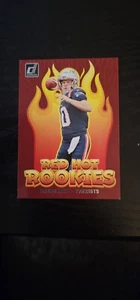 2024 DONRUSS Drake Maye Red Hot Rookies #RHR-DME Patriots SP Rookie RC - Picture 1 of 2