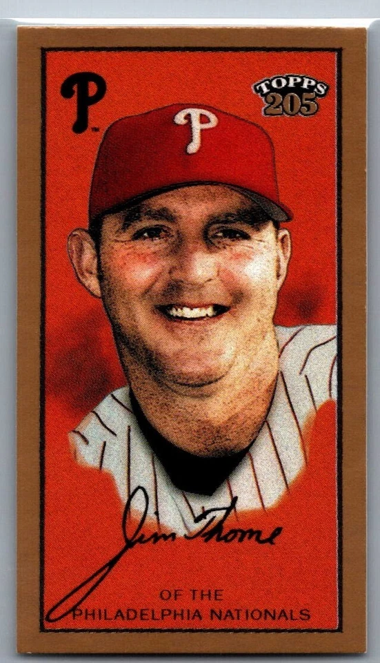 JIM THOME 2003 Topps 205 Sovereign MINI Baseball #83 Philadelphia Phillies HOF - Image 1 of 2