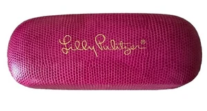 Lilly Pulitzer Pink Print Design Glasses Eyeglasses Sunglasses Case Hard Shell - Picture 1 of 3