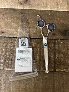 ⚡️ Petsvv 7.5" Curved Dog Grooming Scissors with Safety Round Tips NEW ⚡️ - Picture 1 of 2
