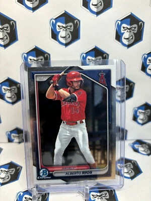 2024 Bowman Chrome Alberto Rios #BCP-98 Los Angeles Angels - Image 1 of 2