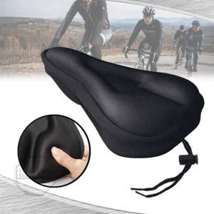 Bicycle Wide Seat Cover Gel Cushion Sporty Soft Padded For Mountain Bike Saddle - Picture 1 of 7