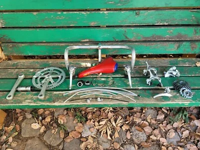 Shimano 105 8Spd STI Groupset  1055 ITM Handlebar and 3ttt Stem Selle Italia SPX - Image 1 of 4