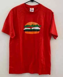Burger King BK Official Whopper Sandwich Red Employee Crew Member T-Shirt M NEW - Picture 1 of 4
