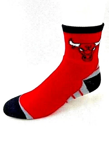 Chicago Bulls Basketball Deuce Quarter Socks Cover