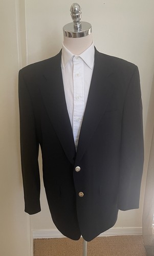 Blazer Burberrys’ vintage monopetto lana bottoni logo nero taglia 46 R