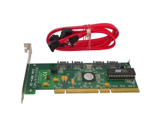 DAWICONTROLL DC-4300 PCI-X 4x SATA CONTROL CARD MIT KABEL #GK9914 - Bild 1 von 1