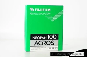 Fujifilm ACROS Neopan 100 6.2x8.8cm Black and White Sheet Film Expired RARE SIZE - Picture 1 of 5