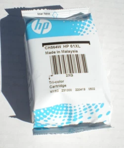 New Genuine HP 61XL Tri Color Ink Cartridge OEM Original No Box Sealed Fast Ship - Picture 1 of 5