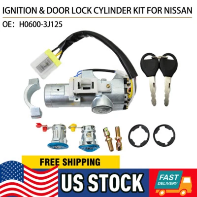 Novo interruptor de cilindro de trava de porta de ignição para 2000-04 Nissan Xterra 99-03 Frontier - Imagem 1 de 4