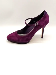 White House Black Market Pumps Womens Rory Purple 9 Suede Mary Jane Shoes - Picture 1 of 11