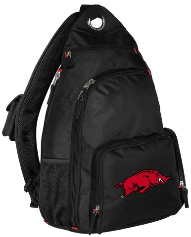 University of Arkansas Sling Backpack ARKANSAS RAZORBACKS SINGLE STRAP CROSSBODY Cover