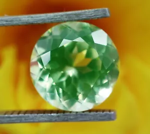 9.35 Ct Natural Green Peridot Round Cut EGL Certified Unheated Loose Gemstones - Picture 1 of 6