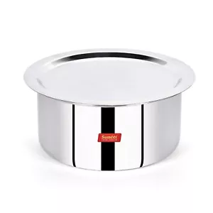 Cucinare Smart Tri Strato Acciaio Inox Tope Pentole con Coperchio - 2 Litri - Foto 1 di 6