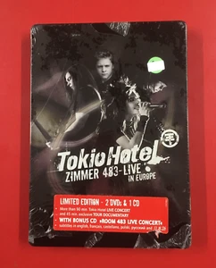 TOKIO HOTEL- ZIMMER 483- LIVE IN EUROPE*2 DVD+CD * BRAND NEW SEALED SIGILLATO - Imagen 1 de 11