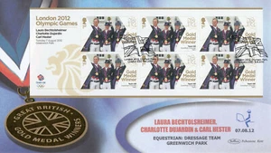 Olympic Games Equestrian Dressage Gold GB Benham FDC London E20 2012 (94643) - Picture 1 of 1