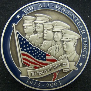 All Volunteer Force Department of Defense Challenge Coin - Picture 1 of 2
