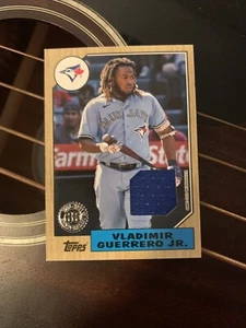 2022 Topps Vladimir Guerrero Jr. 87R-VG Game Used Patch 1987 Relic Blue Jays - Picture 1 of 3